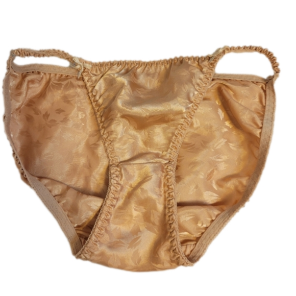 Intimates & Sleepwear Golden Tan Vintage Satin Panties Poshmark